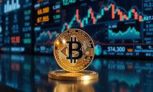 Aset digital kripto Bitcoin. (Foto by AI)