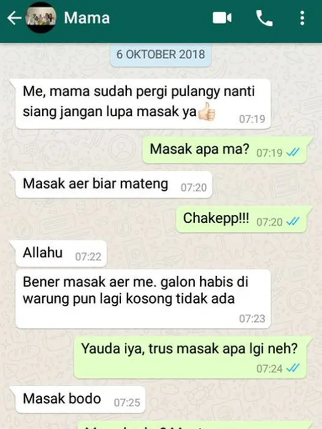 chat keluarga