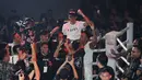 Kkajhe merayakan kemenangan atas Brian Lawitan dalam ajang HSS Series 7 The Redempetion di W Super Club Gatsu, Jakarta, Sabtu, (07/02/2026). (Bola.com/M Iqbal Ichsan)