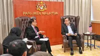 Menhub bertemu dengan Menteri Transportasi Malaysia Loke Siew Fook membahas sejumlah hal dalam rangka penguatan kerjasama kedua negara di sektor transportasi (dok: BKIP)