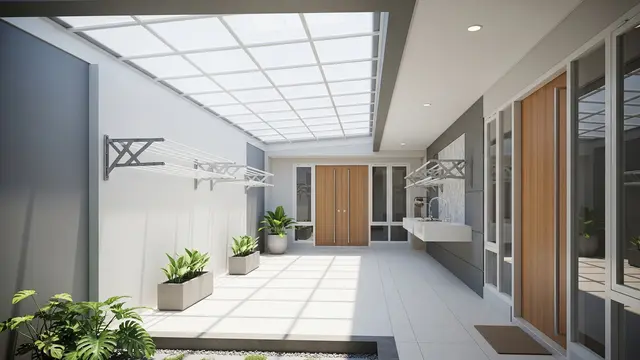 15 Model Penutup Jemuran Belakang Rumah yang Tetap Dapat Sinar Matahari