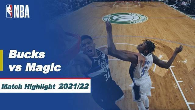 Berita video highlights pertandingan musim reguler NBA 2021/2022, Milwaukee Bucks kontra Orlando Magic yang berakhir dengan skor 117-108, Minggu (21/11/2021) WIB.