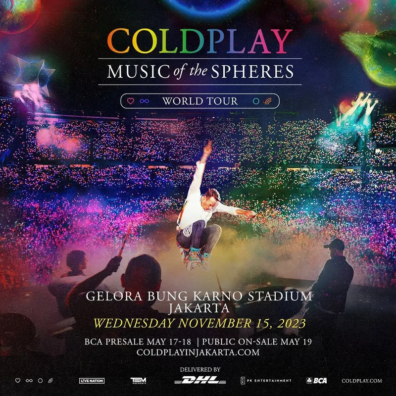 Pada pagi hari ini, Rabu (17/5/2023) pembelian tiket presale Coldplay yang untuk pertama kalinya digelar di Indonesia akan dibuka.