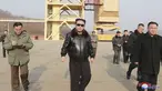 Pemimpin Korea Utara Kim Jong Un mengunjungi Tempat Peluncuran Satelit Sohae di Tongchang-ri, Korea Utara (11/3/2022). Kim Jong Un memerintahkan para pejabatnya untuk memperluas fasilitas peluncuran satelit untuk menembak. (AP Photo/Lee Jin-man)