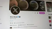 Elon Musk Ubah Foto Profil Twitter dengan Logo X, Begini Tampilannya. (Liputan6.com/ Yuslianson)
