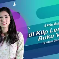 Berikut ini 5 poin menarik di video klip bertajuk Lembaran Buku versi sang empunya video, Isyana Sarasvati. (Foto: Deki Prayoga/Bintang.com, Desain: Nurman Abdul Hakim/Bintang.com)