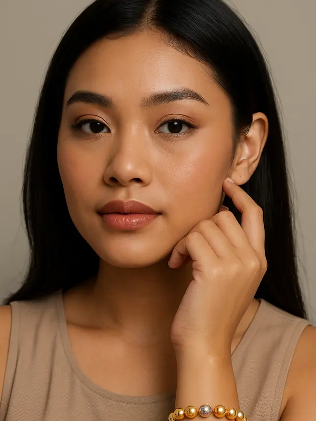 Gelang Emas Bola Polos (Foto: ChatGPT)