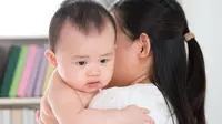 Ilustrasi cegukan pada bayi. (iStockphoto)