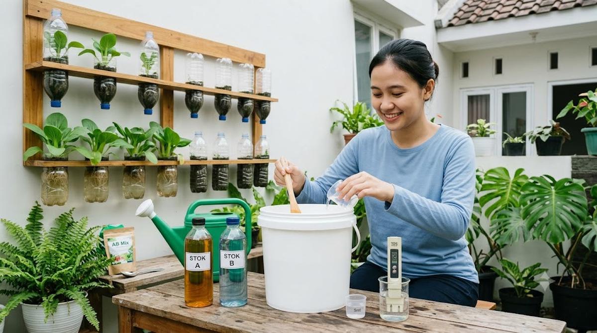 Cara Menanam Pakcoy Hidroponik di Botol Plastik Bekas