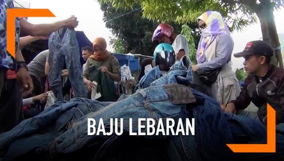VIDEO: Jelang Lebaran, Pakaian Bekas Diserbu Warga