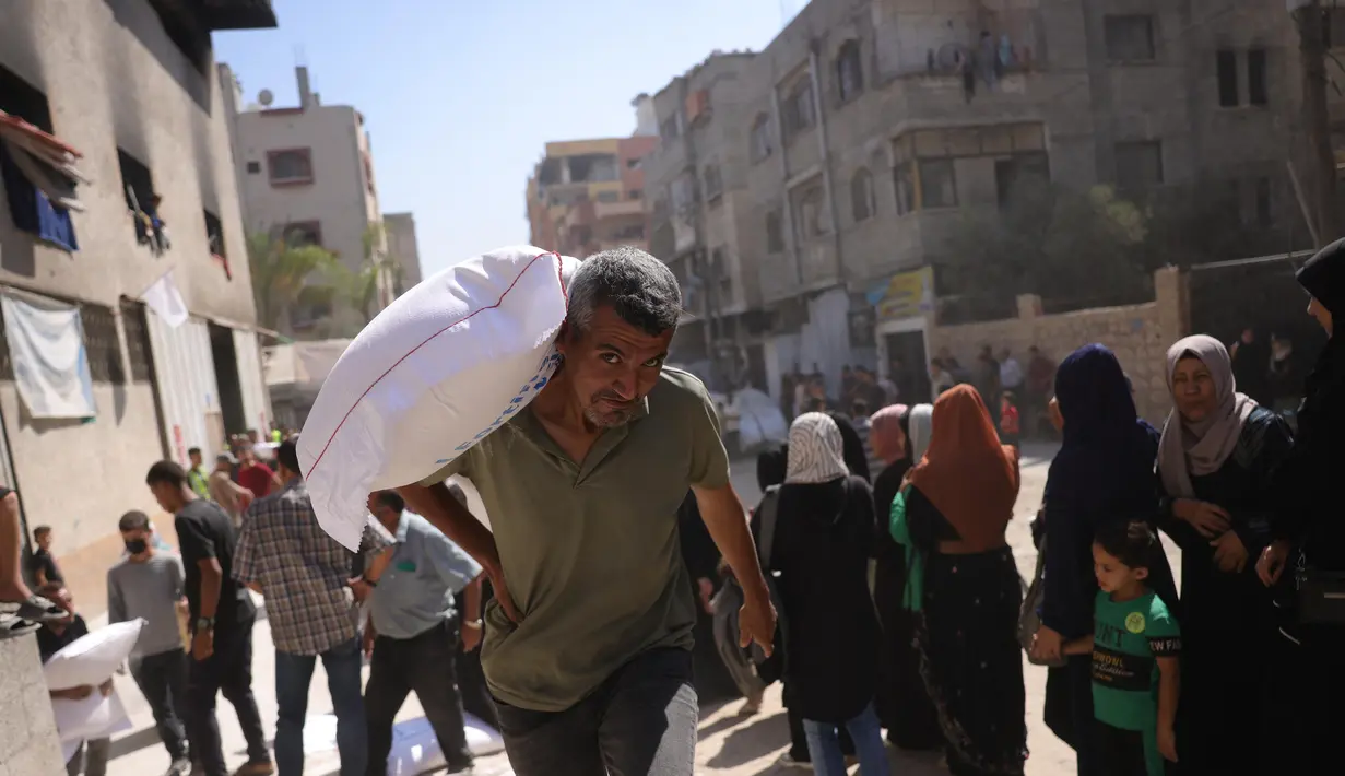Data yang dikeluarkan oleh Kementerian Kesehatan di Jalur Gaza yang dikuasai Hamas, pada Selasa (24/6/2025), sedikitnya ada 450 orang tewas dan hampir 3.500 lainnya terluka sejak GHF mulai mendistribusikan bantuan. (BASHAR TALEB/AFP)