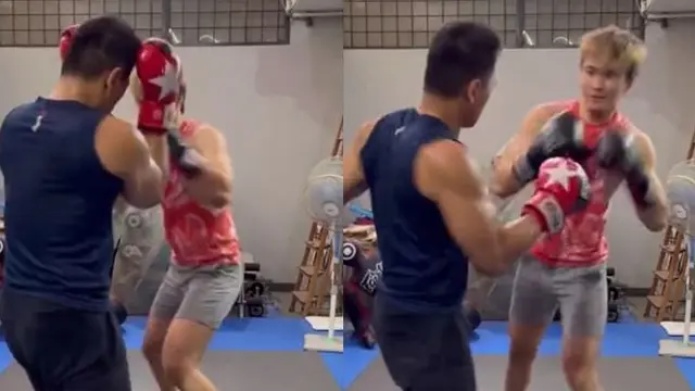 6 Potret Persiapan Azka Corbuzier Jelang Tinju Lawan Vicky Prasetyo