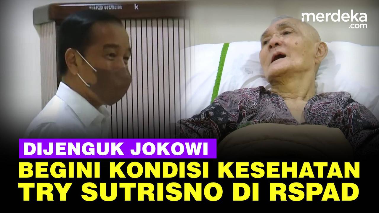 VIDEO: Momen Jokowi Jenguk dan Doakan Eks Wapres Try Sutrisno Sedang Sakit di RSPAD