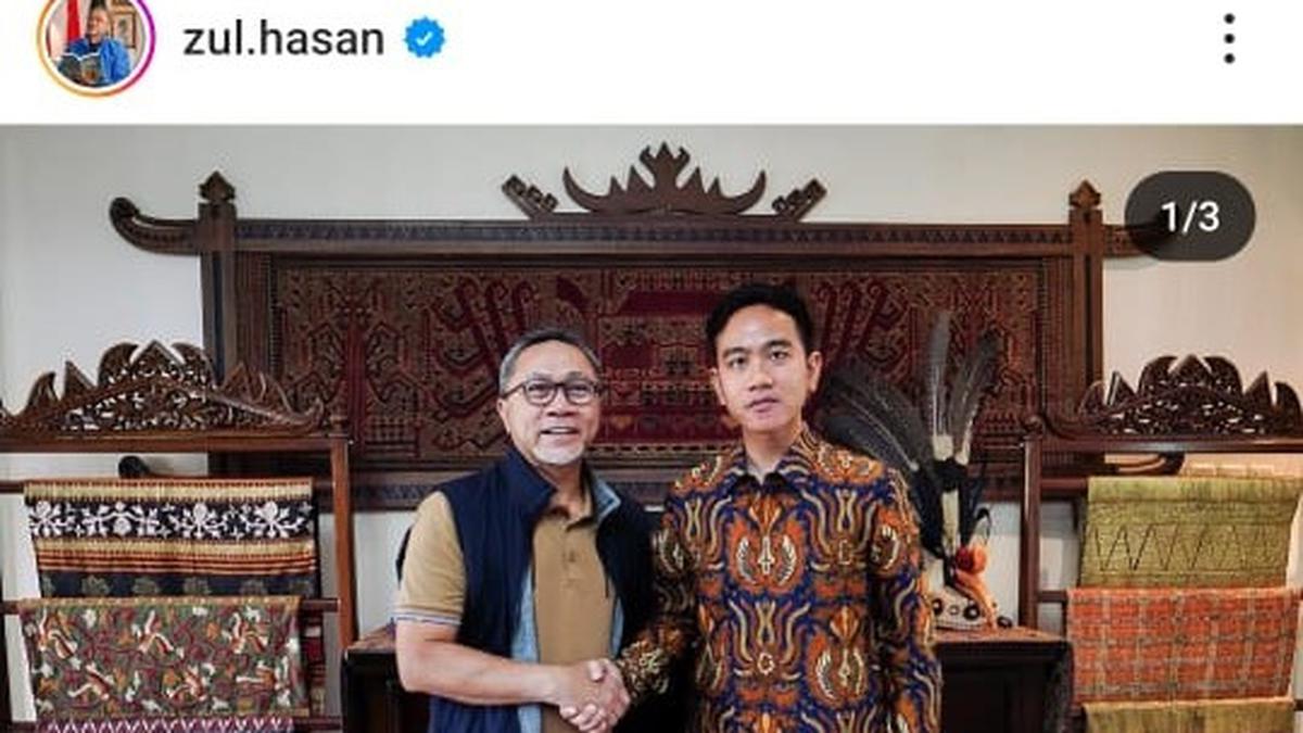Zulkifli Hasan Unggah Foto Bareng Gibran: Bismillah Mas Wali - Pemilu ...