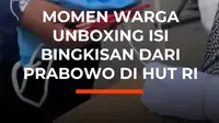 Kejutan manis menghampiri warga yang hadir di kawasan luar Istana Merdeka pada Peringatan HUT ke-81 Kemerdekaan RI, Senin (17/8/2026). Datang tanpa undangan sejak subuh, warga tak hanya diarahkan mengisi tribun luar, tetapi juga dibagikan goodie bag spesial dari Presiden Prabowo Subianto.

Berisi...