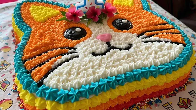 Kue Ulang Tahun Bergaya Patung dengan Bentuk Unik/Meta AI