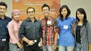 Lima finalis audisi presenter dalam ajang SCTV Goes to Campus di Kampus Fisipol Universitas Gajahmada, Yogyakarta, (15/3).(Foto: Agung Binarko)