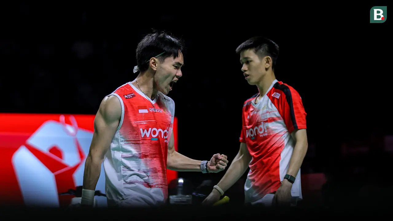 Foto: Raymond/Joaquin Wakili Ganda Putra Indonesia di Final Indonesia Open setelah Tumbangkan Sabar/Reza