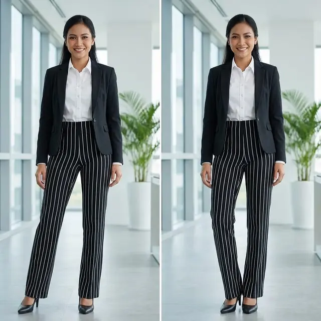 Vertical Striped Pants (Gemini AI)