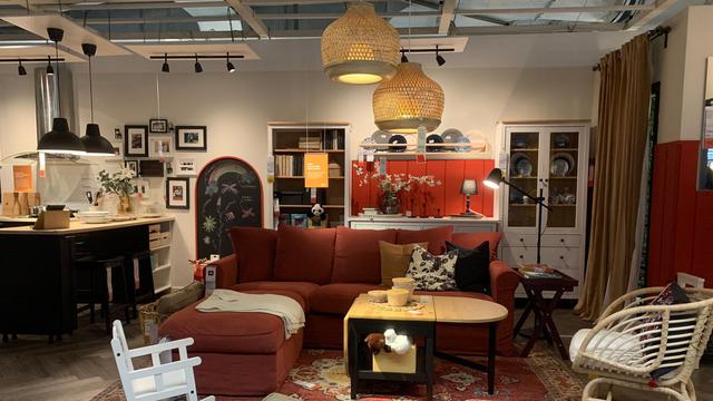 Tampilan ruang tamu di IKEA Alam Sutera