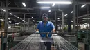 Tekstil dan produk tekstil dari pabrik ini memasok pasar lokal dan mancanegara seperti negara-negara di benua Amerika, Asia, Australia, Afrika, dan Eropa. (TIMUR MATAHARI/AFP)