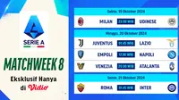 Jadwal Serie A dan Live Streaming Pertandingan Serie A 2024/2025 Matchweek 8 di Vidio