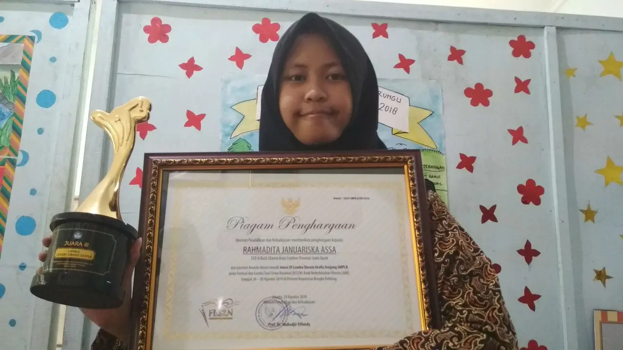 Kisah Dita, Penyandang Disabilitas Asal Cirebon Juara Tingkat Nasional