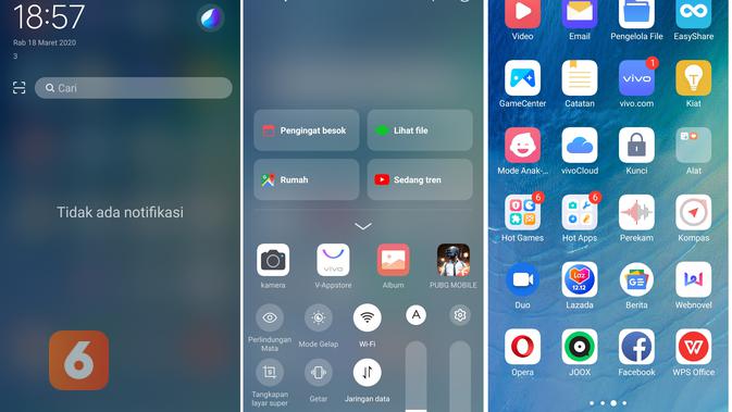 Funtouch OS 10 di Vivo V19 (Liputan6.com/ Agustin Setyo W)