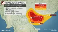 Badai Khanun Siap Terjang Selatan China