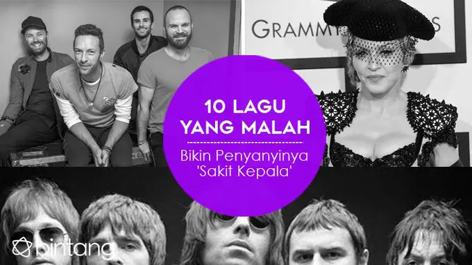 [Bintang] Infografis Musisi yang Benci Lagunya Sendiri