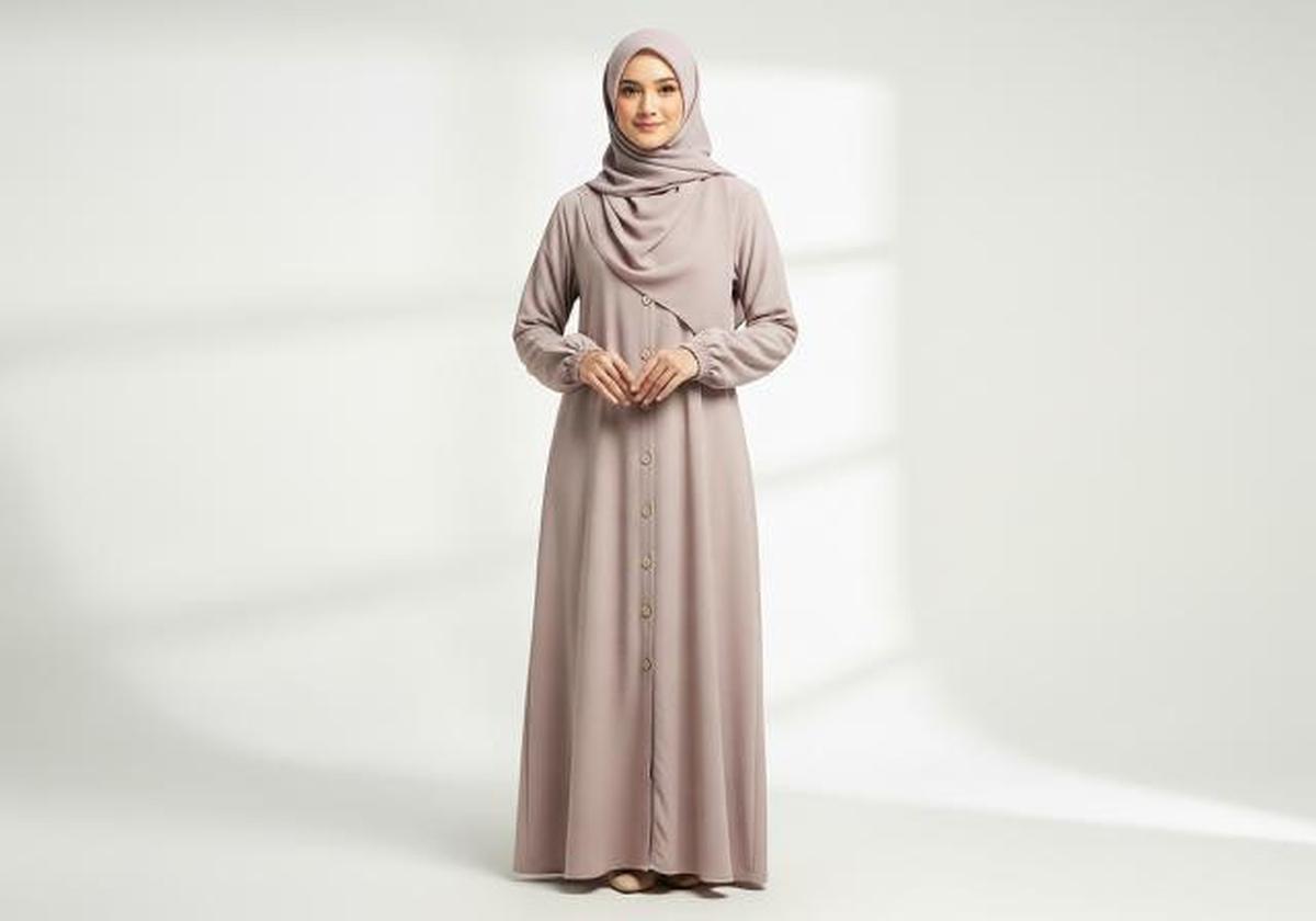 8 Ide Model Gamis Simple untuk Kelompok Pengajian yang Rapi, Serasi, dan Nyaman