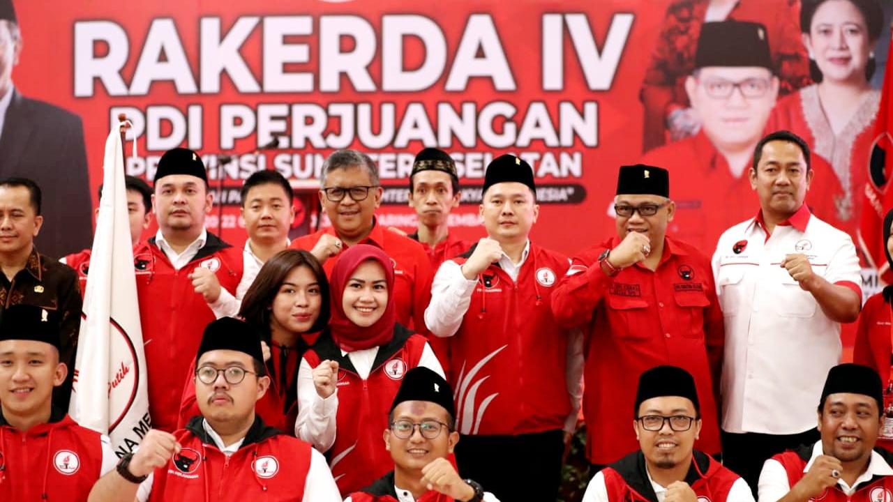 PDI Perjuangan (PDIP) melantik pengurus organ kepemudaan Taruna Merah Putih (TMP) di Provinsi Sumatera Selatan (Sumsel) (Istimewa)