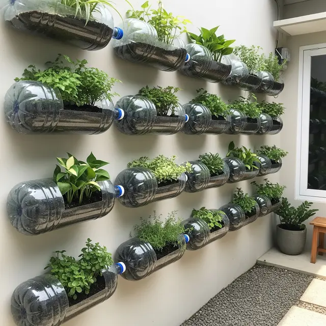 9 Ide Kebun Dinding dari Galon Air Mineral Bekas, Solusi Hijau Lahan Sempit
