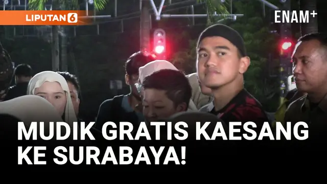 VIDEO: Kaesang Lepas Rombongan Mudik Gratis ke Surabaya