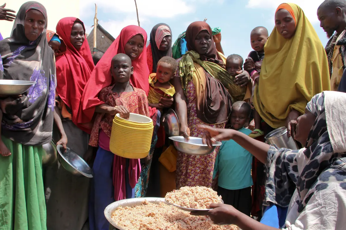 Warga Mengungsi Akibat Kekeringan dan Kelaparan di Somalia