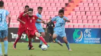 Laos mengalahkan Kepulauan Mariana Utara dengan skor telak 10-0 dalam laga lanjutan Grup G kualifikasi Piala Asia U-16 2018 di Stadion Rajamangala, Bangkok, Rabu (20/9/2017). (Bola.com/AFC)