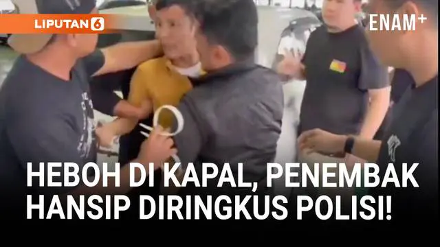Heboh Terduga Penembak Hansip Diringkus Polisi di Kapal!