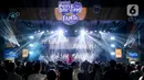 Penyanyi Raissa Anggiani saat tampil di acara KapanLagi Pensi Bareng FANTA 2025 di GOR Soemantri Brodjonegoro, Jakarta, Sabtu (28/6/2025). (Liputan6.com/Herman Zakharia)