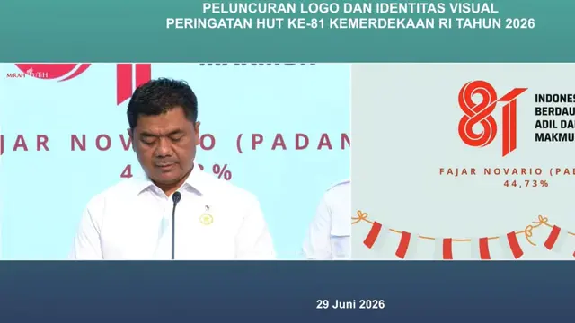 Pemerintah secara resmi meluncurkan logo peringatan Hari Ulang Tahun (HUT) ke-81 Republik Indonesia. (Istimewa)