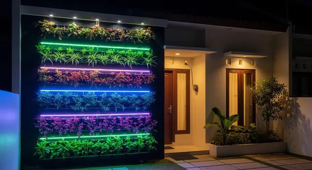 8 Model Taman Depan Rumah dengan Lampu Sorot Estetik dan Anti Ular, Ini Tips Penataannya
