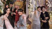 Momen anggota Blink reuni di pernikahan Febby Rastanty. (sumber: Instagram/agthpricilla/theholograil)