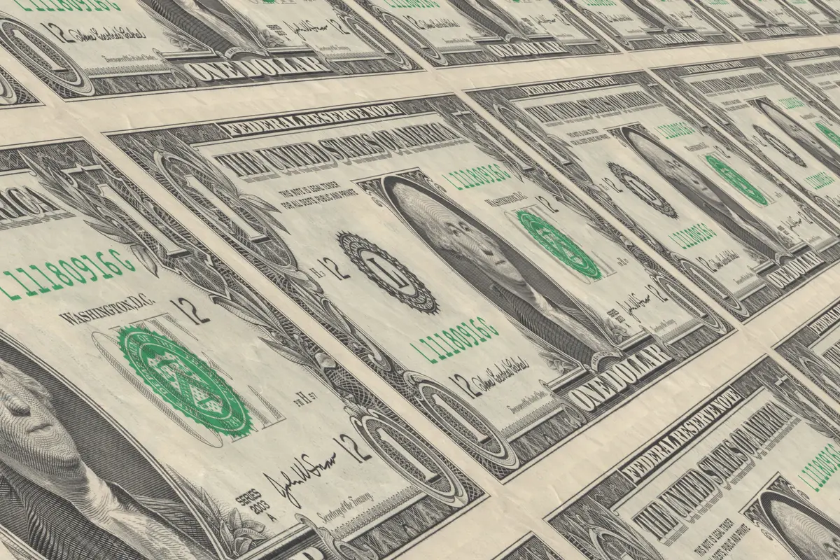 Ilustrasi pendanaan startup, funding startup, dolar, uang dolar, uang