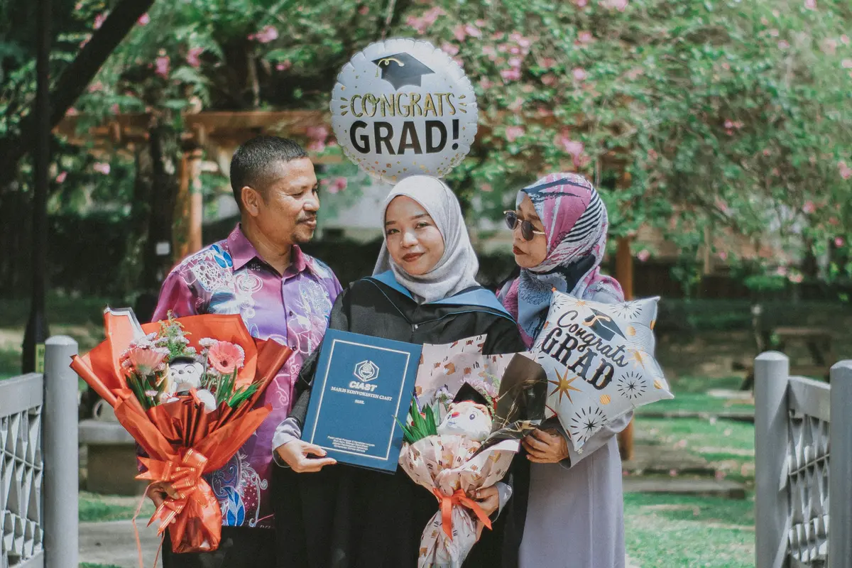 buket bunga wisuda