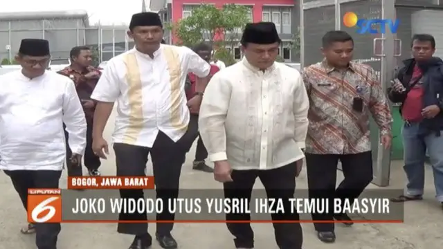 Presiden Jokowi utus Yusril Ihza temui Abu Bakar Baasyir untuk membahas pembebasan bersyarat.