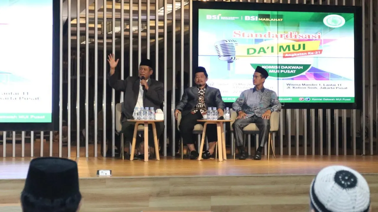 Wakil Ketua Umum Majelis Ulama Indonesia (MUI) KH Marsudi Syuhudi saat memberikan pidato pembuka dalam acara kompetisi dai angkatan ke-21  yang digelar oleh Komisi Dakwah MUI (Istimewa)