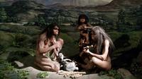 Manekin dari Homo erectus dalam pameran berjudul "Prehistoric Heritage" yang digelar di Museum Nasional, 24 Oktober 2017. (Liputan6.com/Afra Augesti)