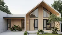 7 Model Rumah Minimalis Atap Miring ke Depan, Tren Hunian Modern Estetik dan Fungsional