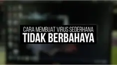 Virus komputer biasa dibuat oleh para programer. Nah, berikut salah satu contoh cara membuat virus sederhana yang tidak berbahaya. 