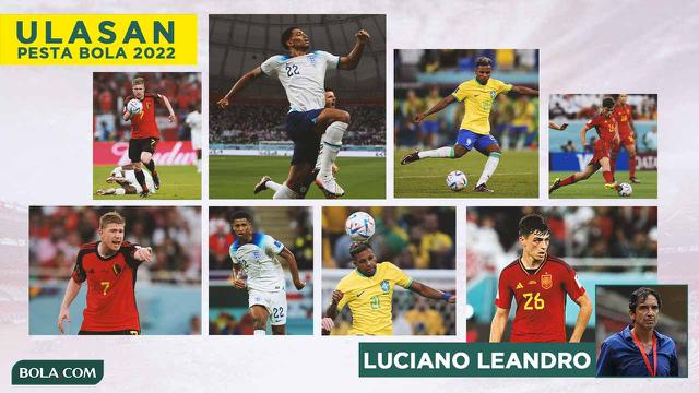 Ulasan Luciano Leandro - Kolase Kevin De Bruyne, Rodrygo Goes, Jude Bellingham, Pedri