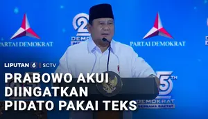 Prabowo Akui Diingatkan Pidato Pakai Teks